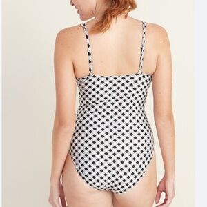 Checkered One Piece Swimsuit medium
Black and White